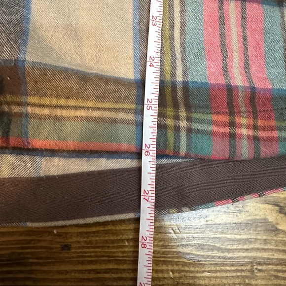 L.L.Bean Women's Scotch Plaid Flannel Relaxed Zip Hoodie Size Large - Picture 7 of 7